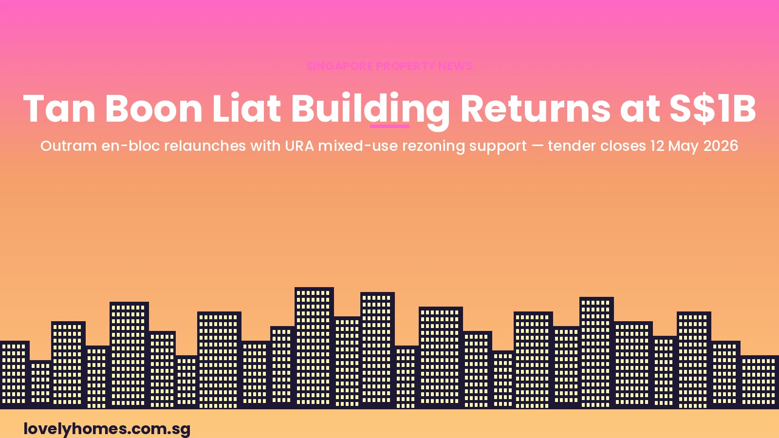 Tan Boon Liat Building en-bloc 2026 — Outram freehold mixed-use redevelopment relaunch