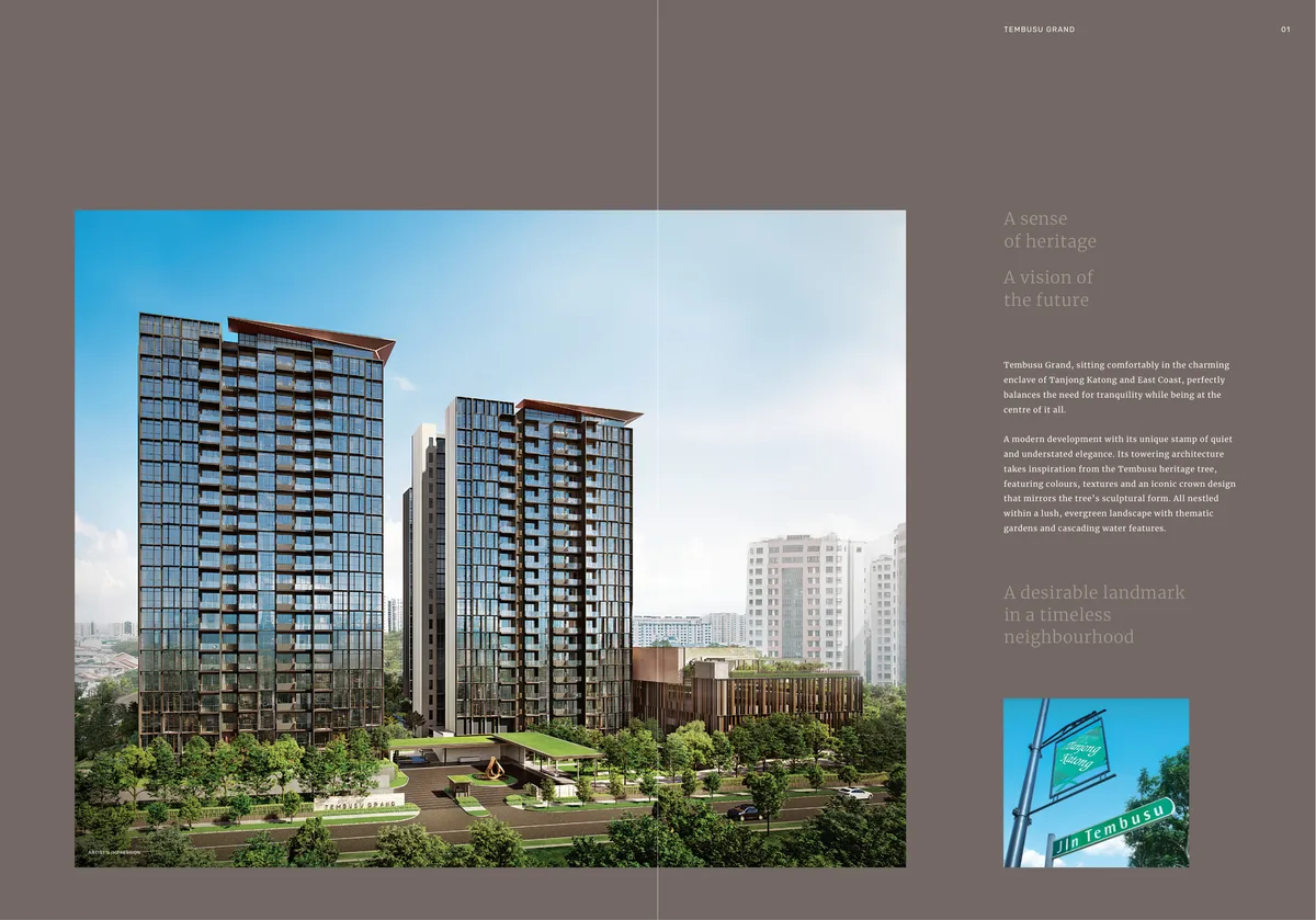 Tembusu Grand 1-Bedroom plus Study representative floor plan Type A