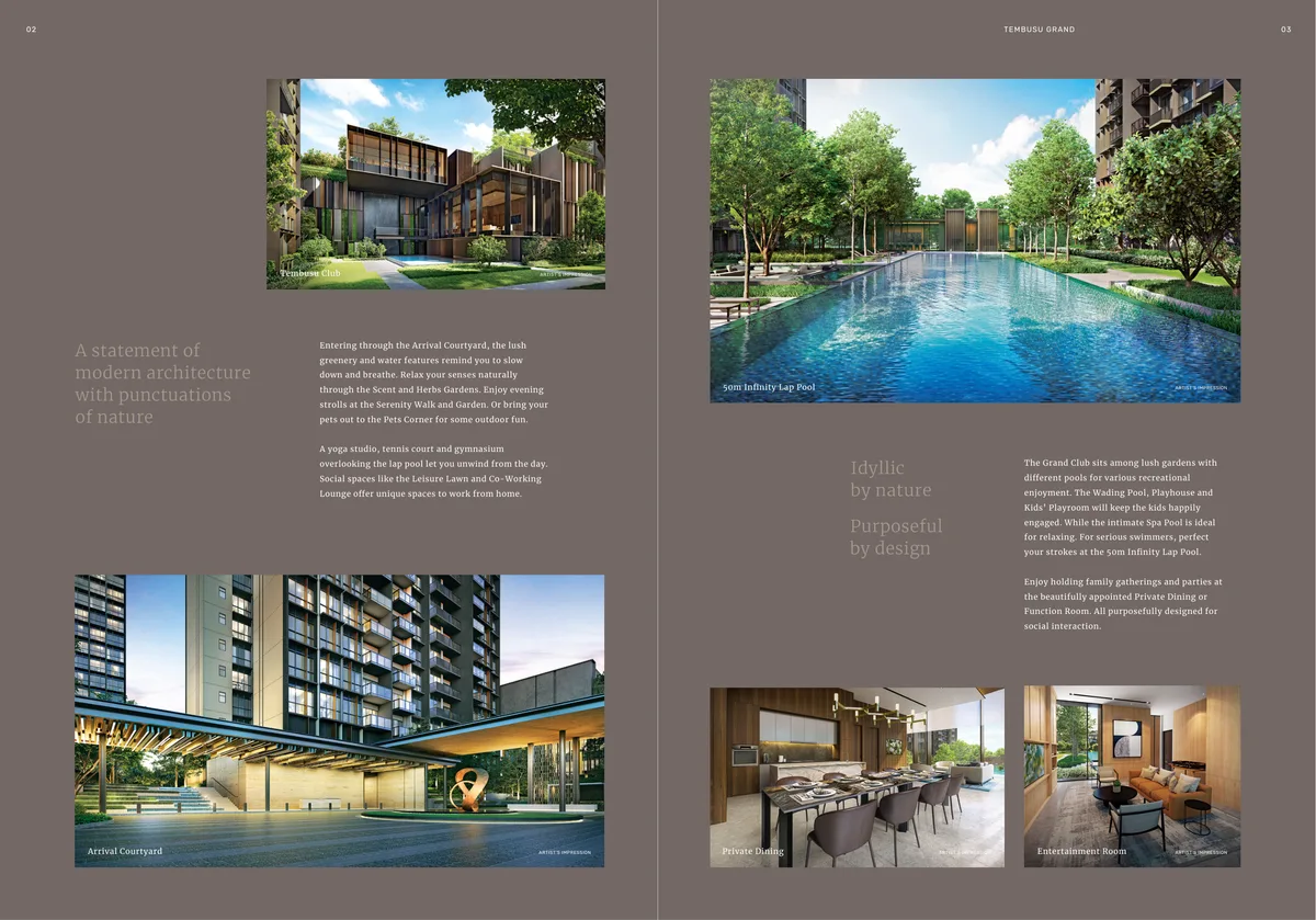 Tembusu Grand 2-Bedroom representative floor plan Type B1