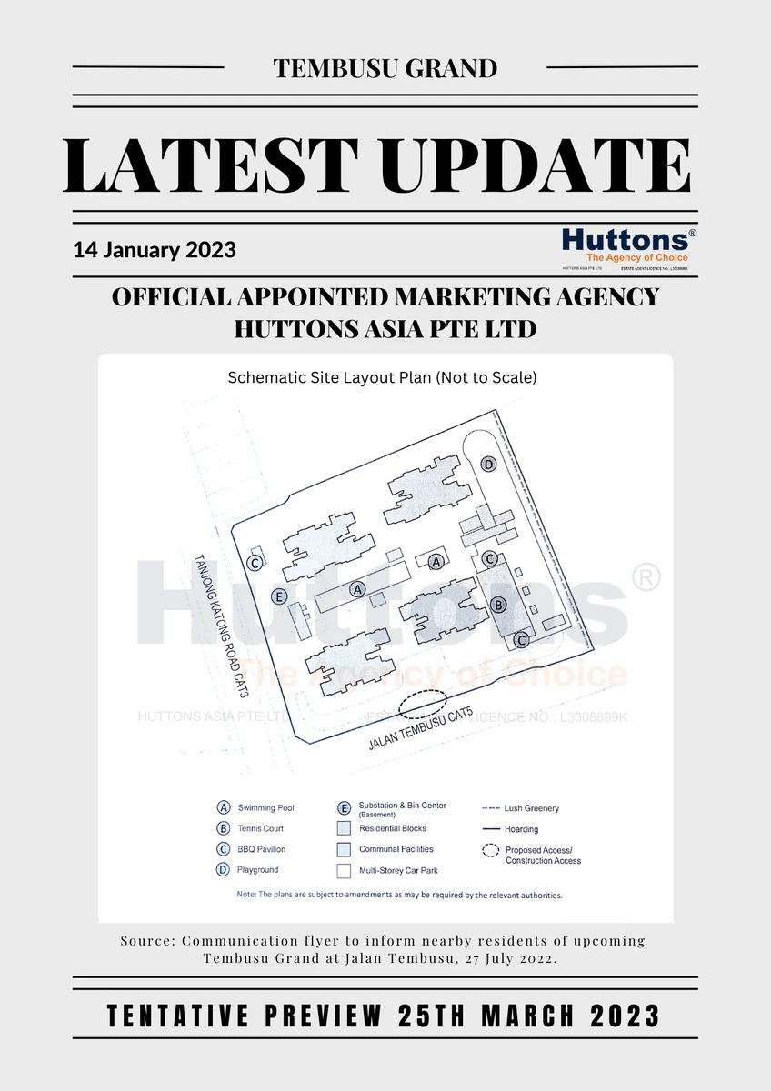Tembusu Grand location and site plan Jalan Tembusu District 15 Katong