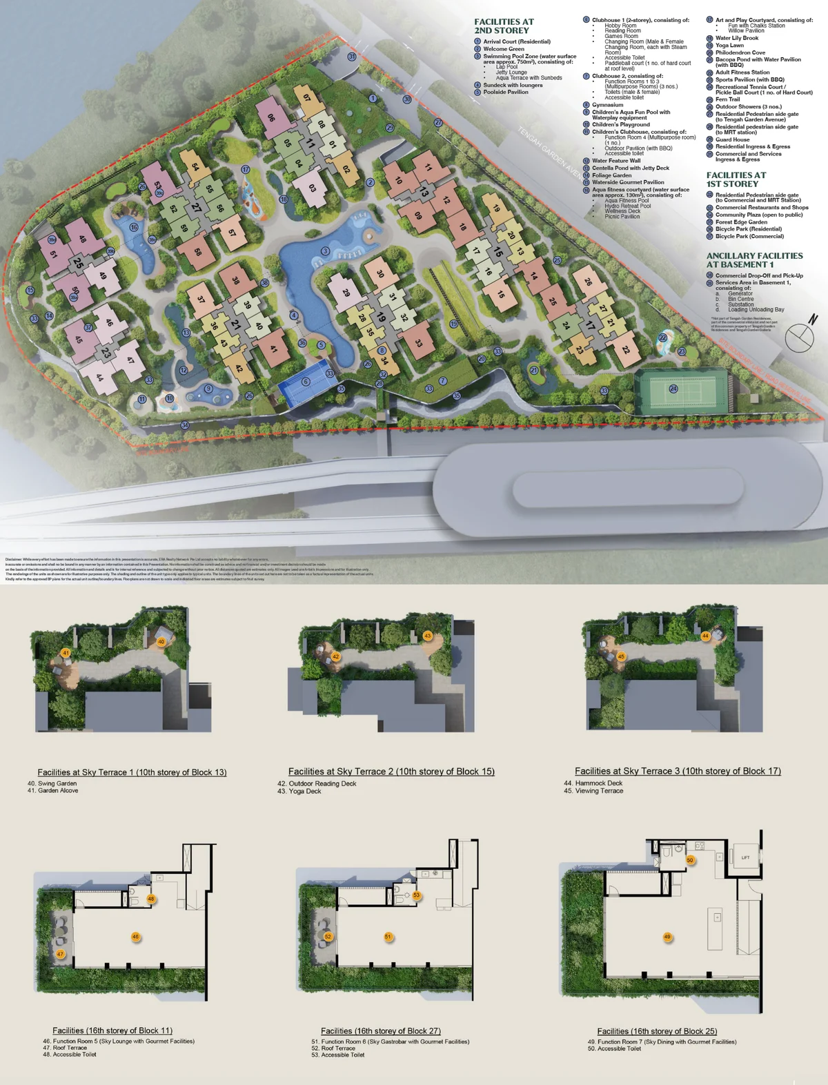 Tengah Garden Residences site plan — 9 blocks at Tengah Garden Avenue
