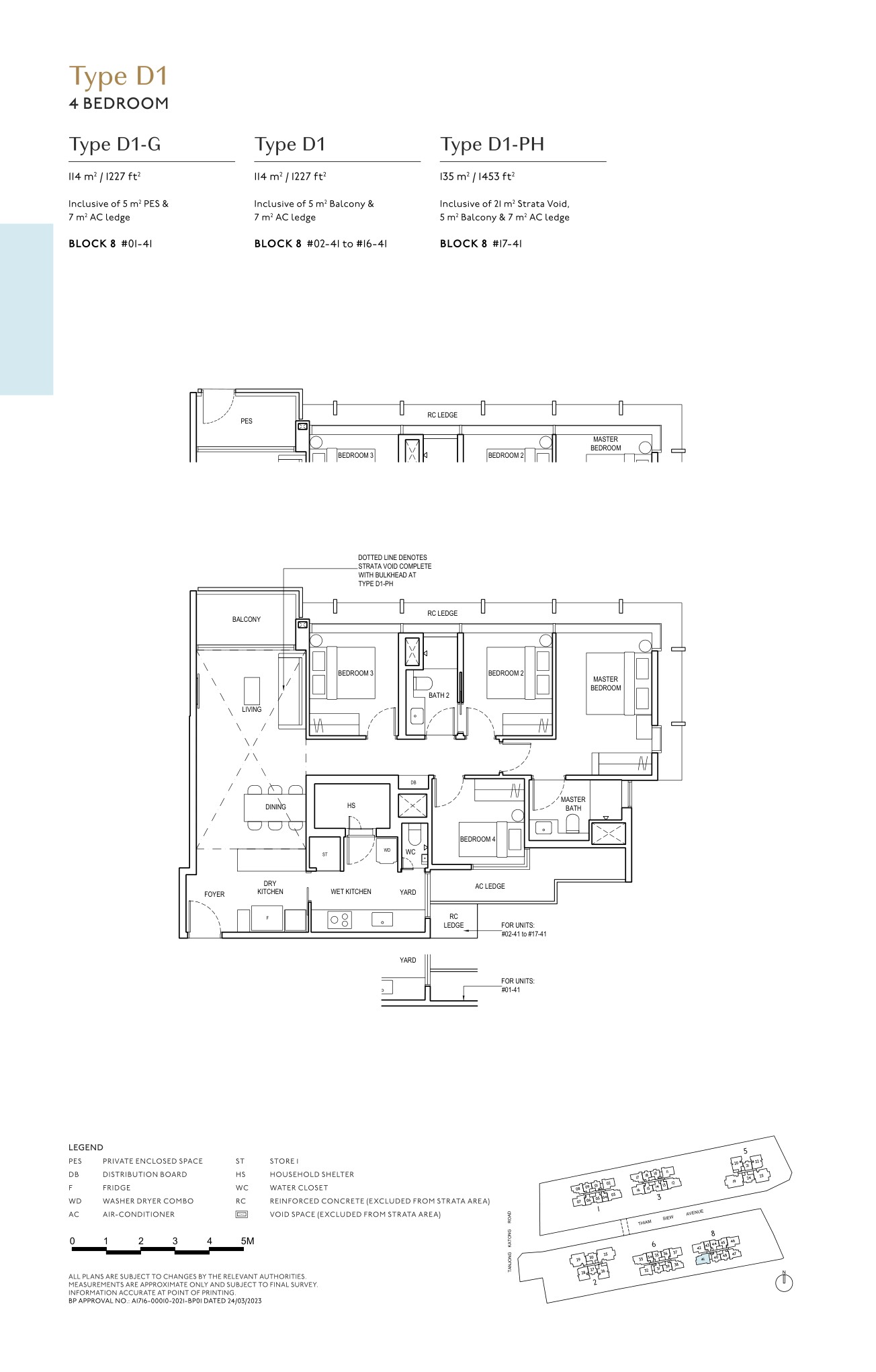 The Continuum 4 Bedroom Type D floor plan