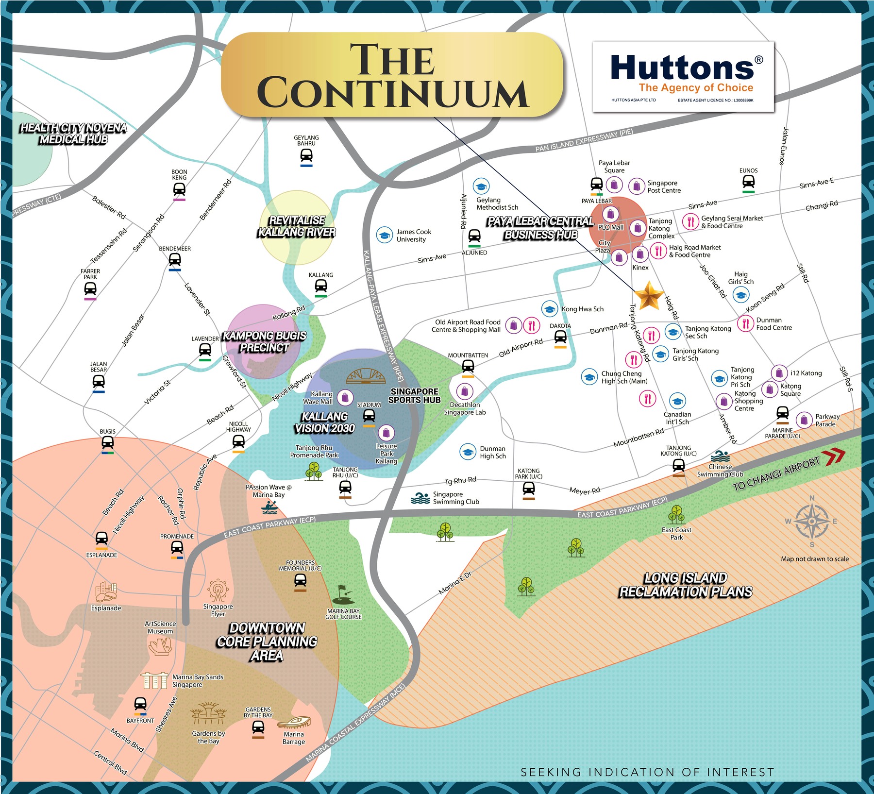 The Continuum location map