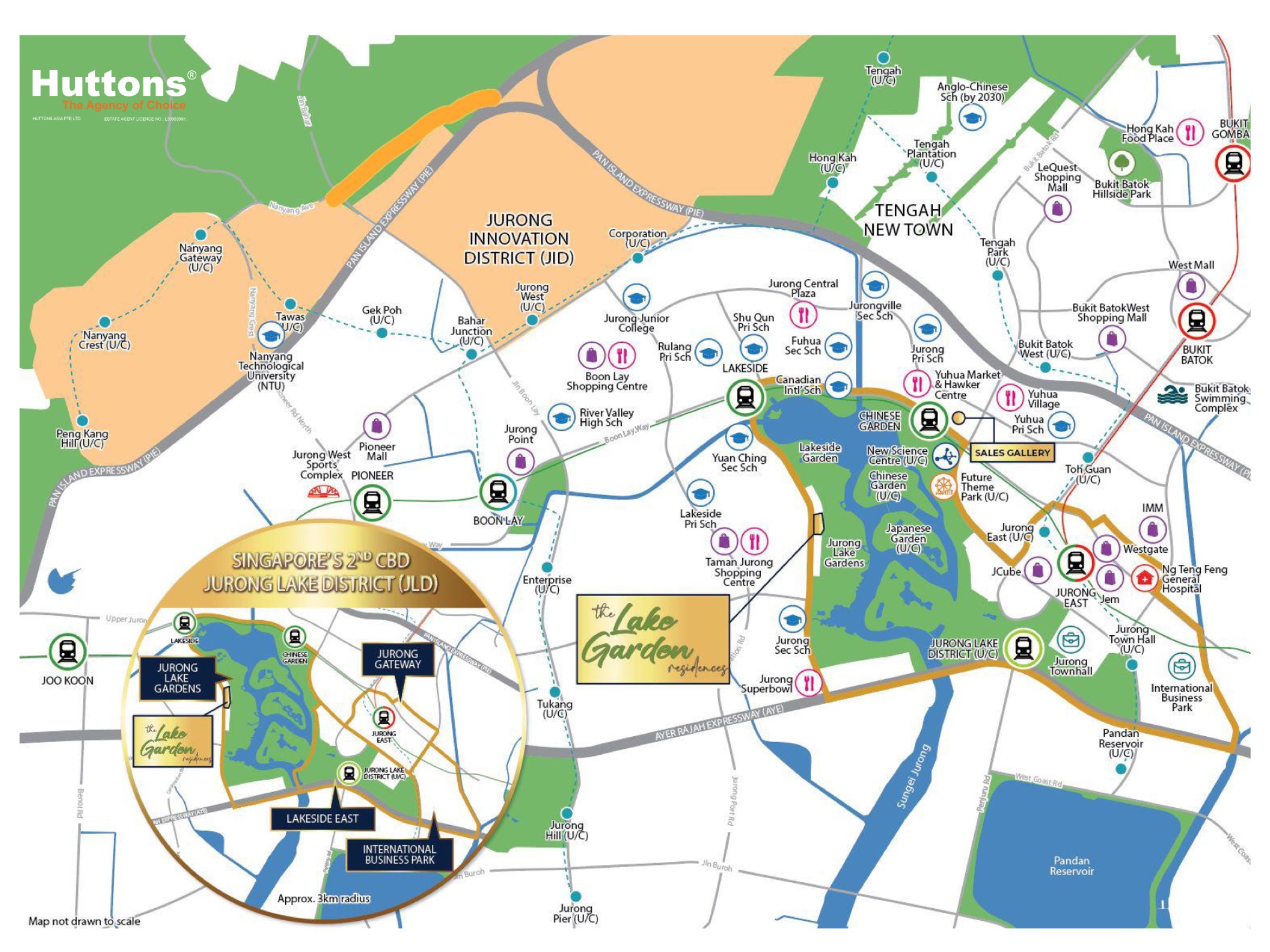 The Lakegarden Residences location map