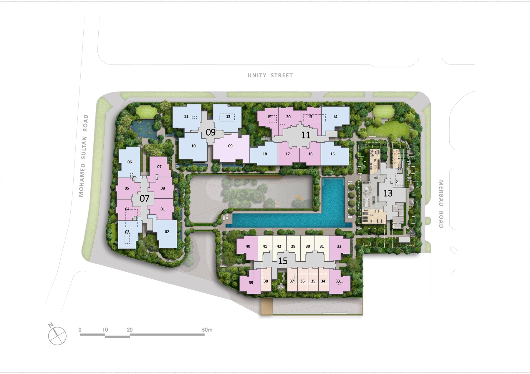 The Robertson Opus actual site plan