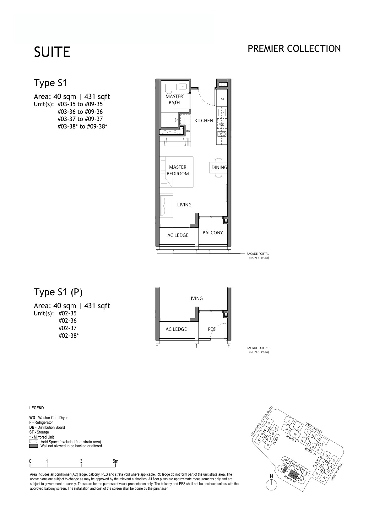 The Robertson Opus Suite / 1 Bedroom floor plan