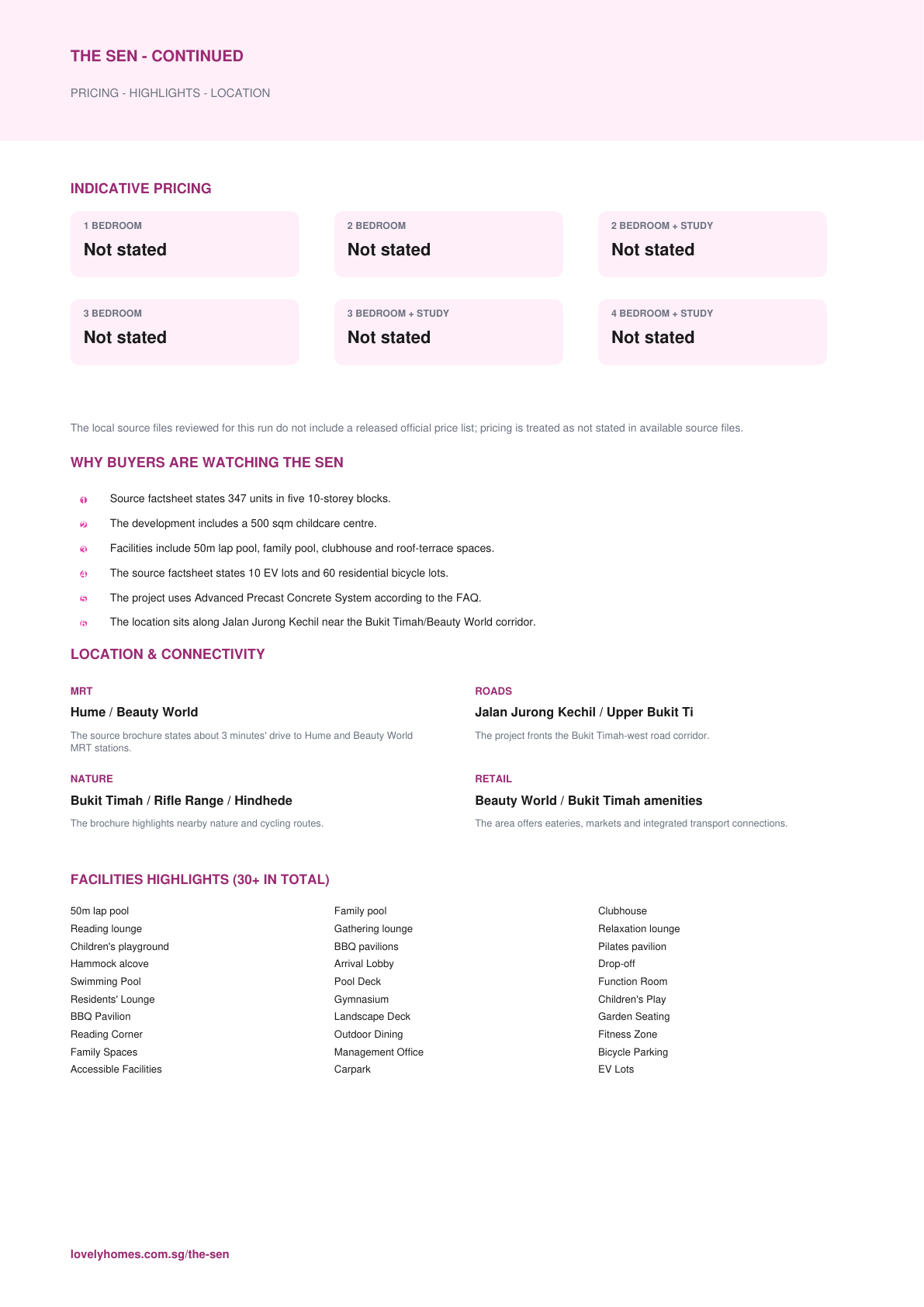 The Sen factsheet page 2