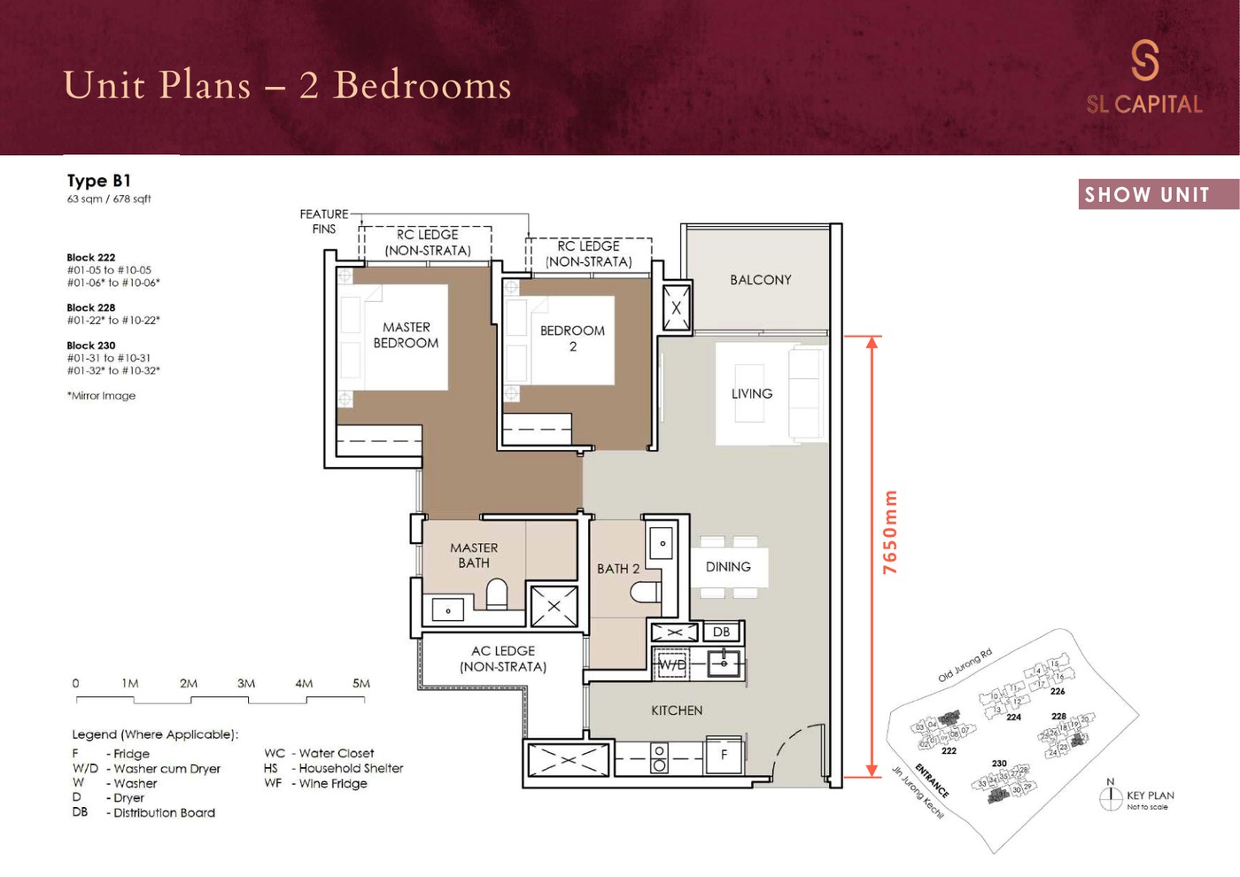 The Sen 2 Bedroom floor plan