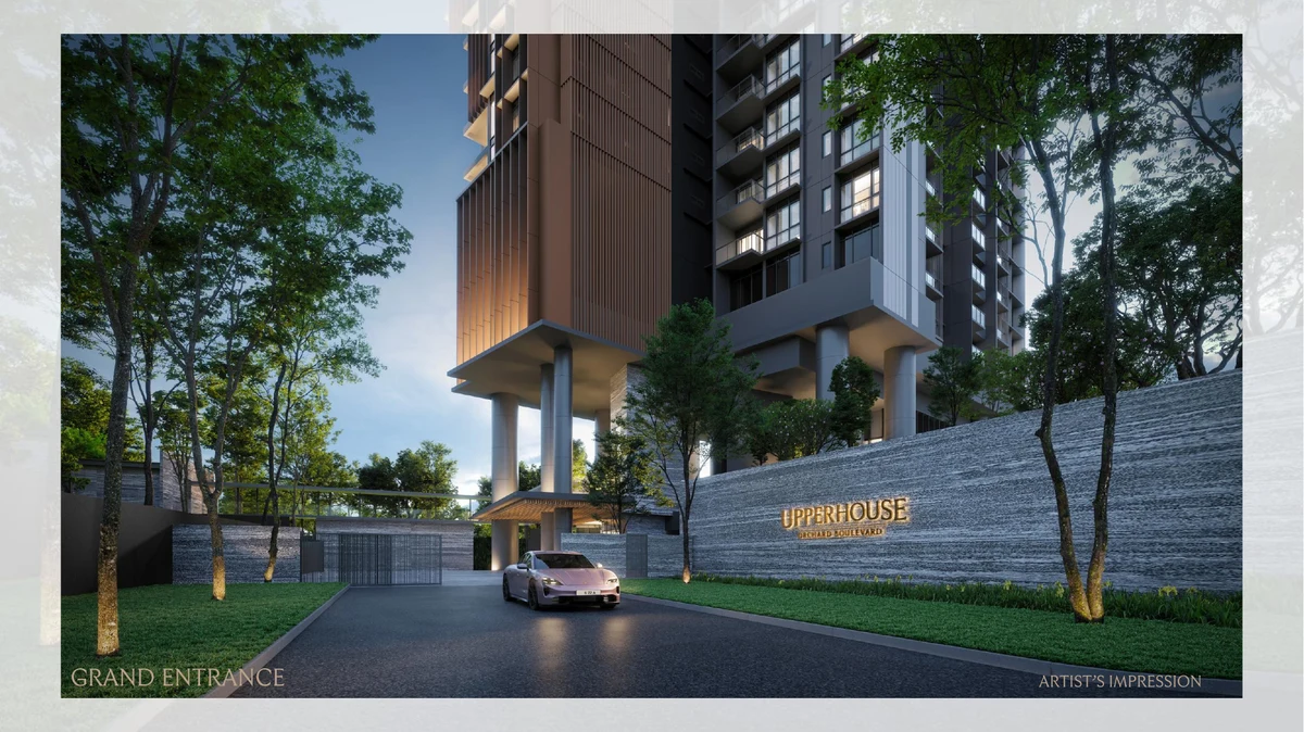 UPPERHOUSE grand entrance and porte-cochere arrival