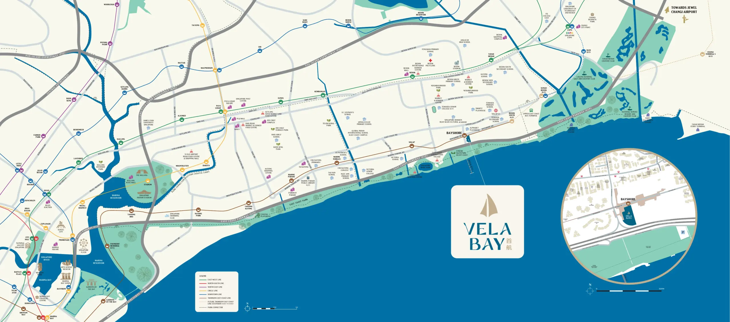 Vela Bay location map
