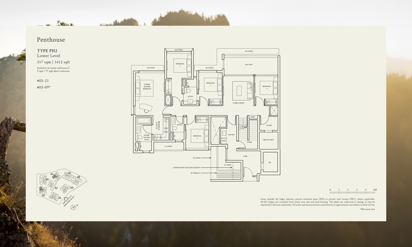 Watten House 5 Bedroom floor plan