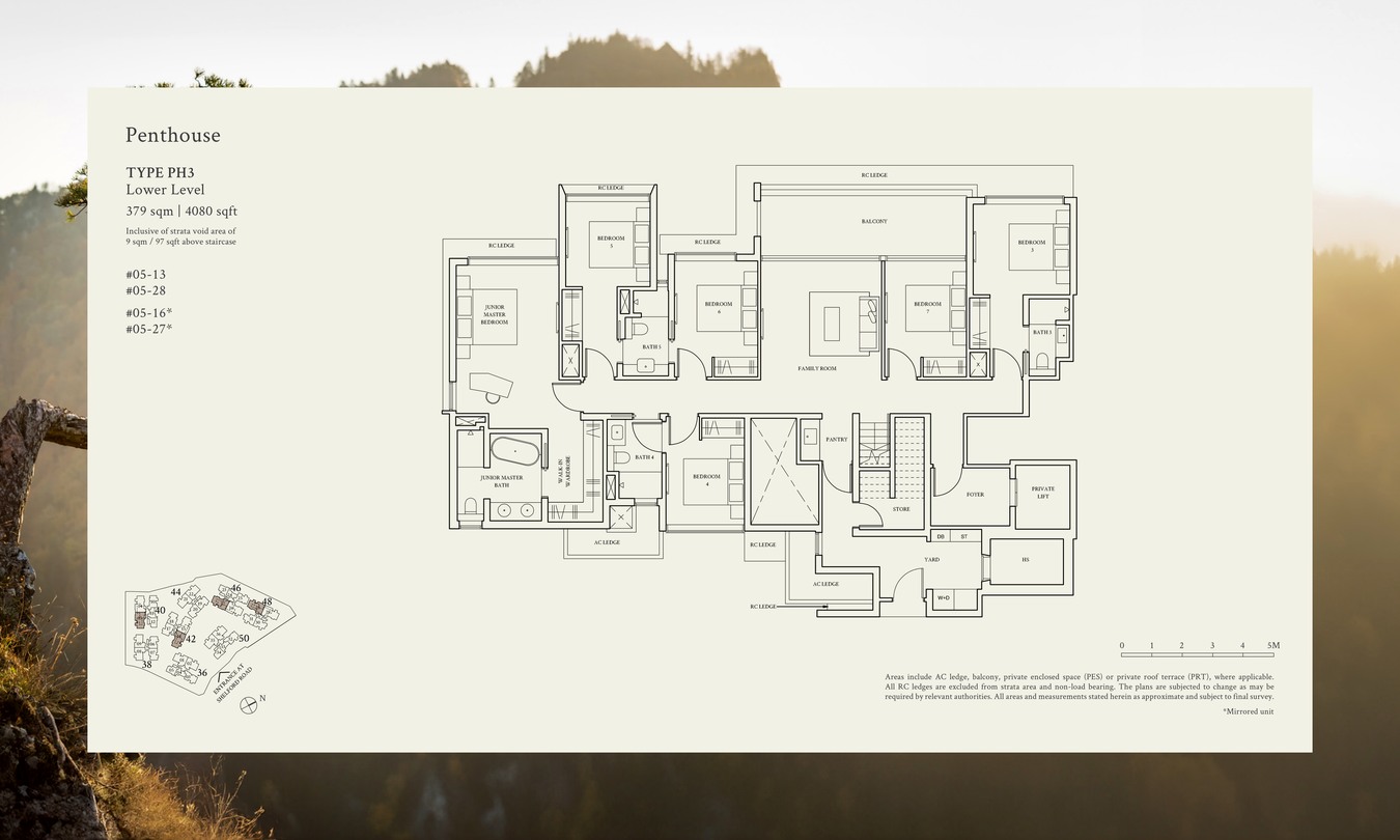Watten House Penthouse floor plan