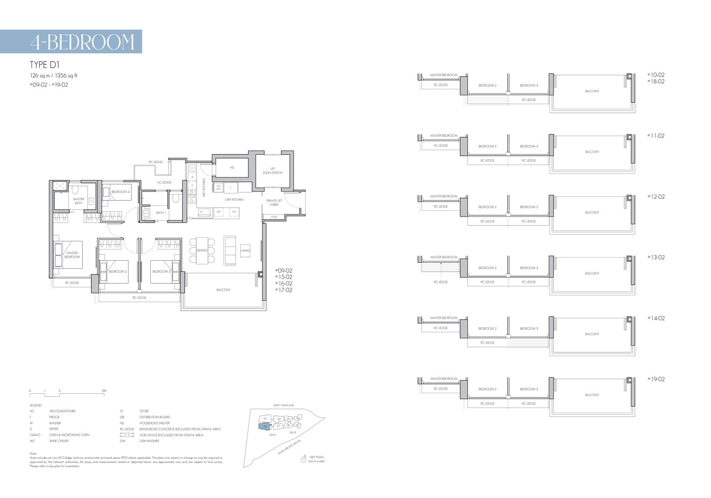 8@BT Penthouse Type PH1 floor plan