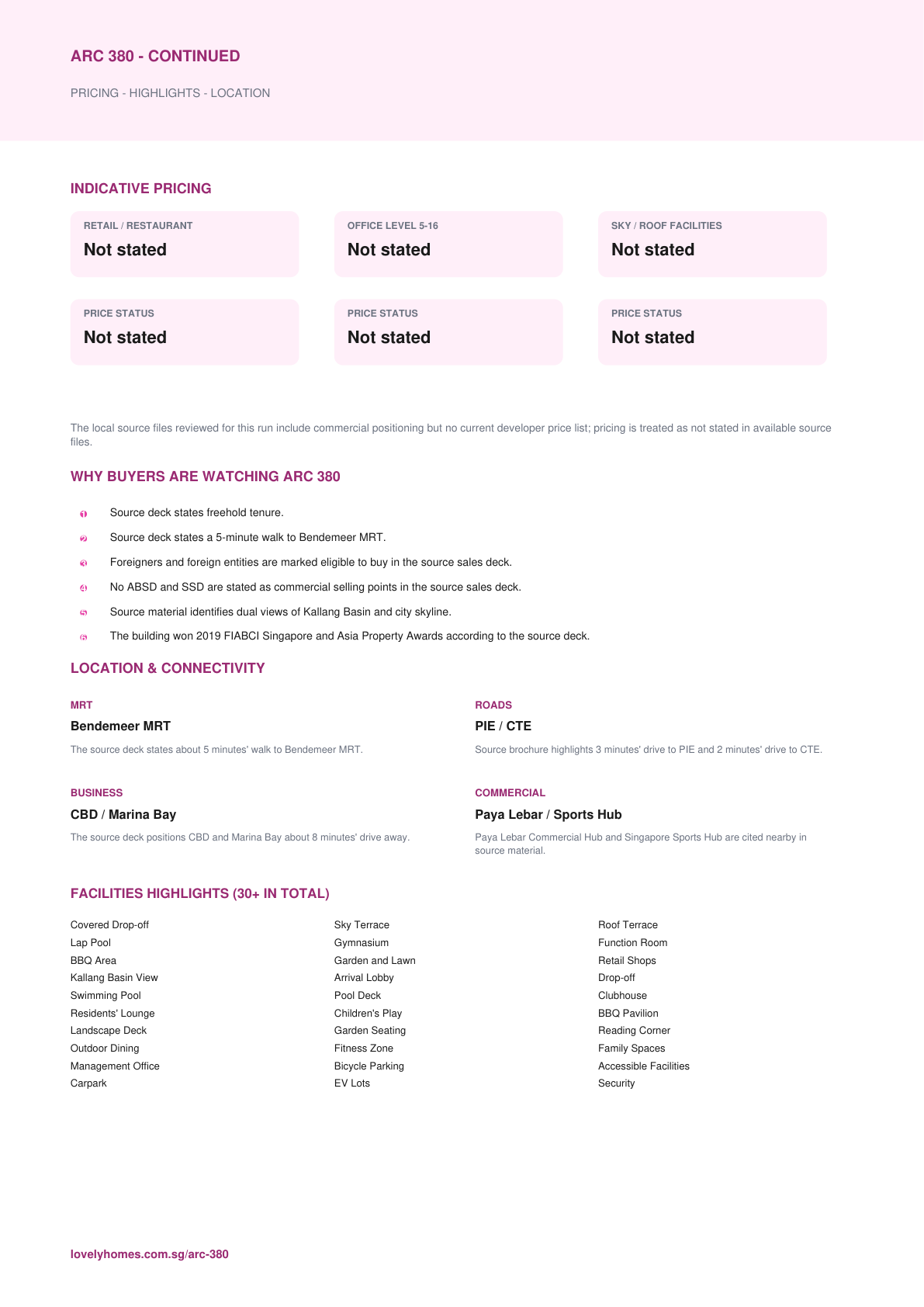 ARC 380 factsheet page 2