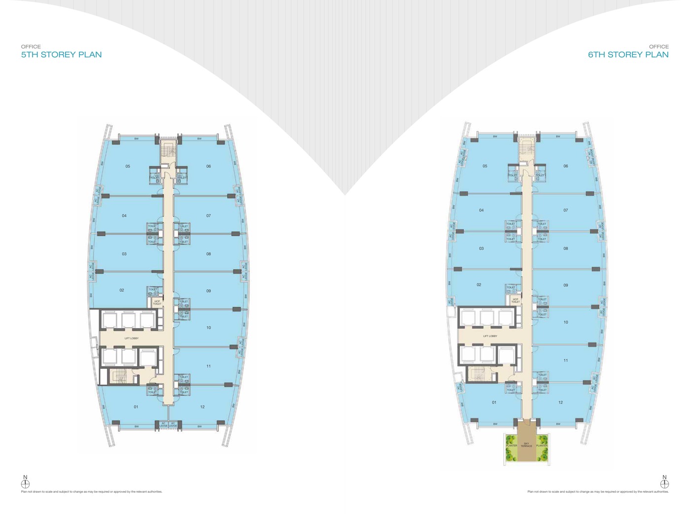 ARC 380 Office Floor Plan 5th-14th floor plan