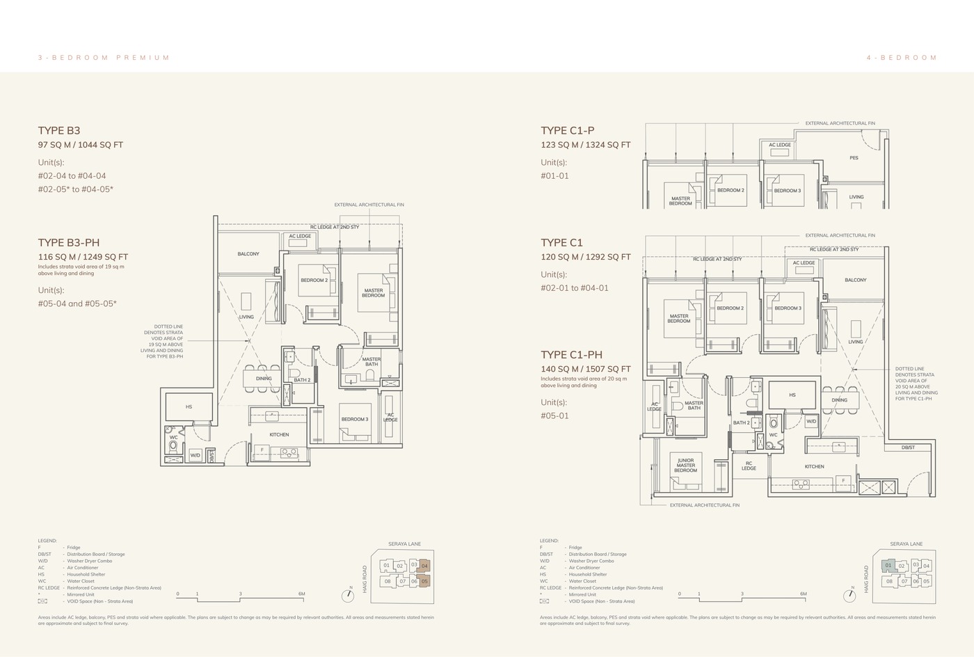 ARDOR Residence 3 Bedroom Premium / 4 Bedroom floor plan