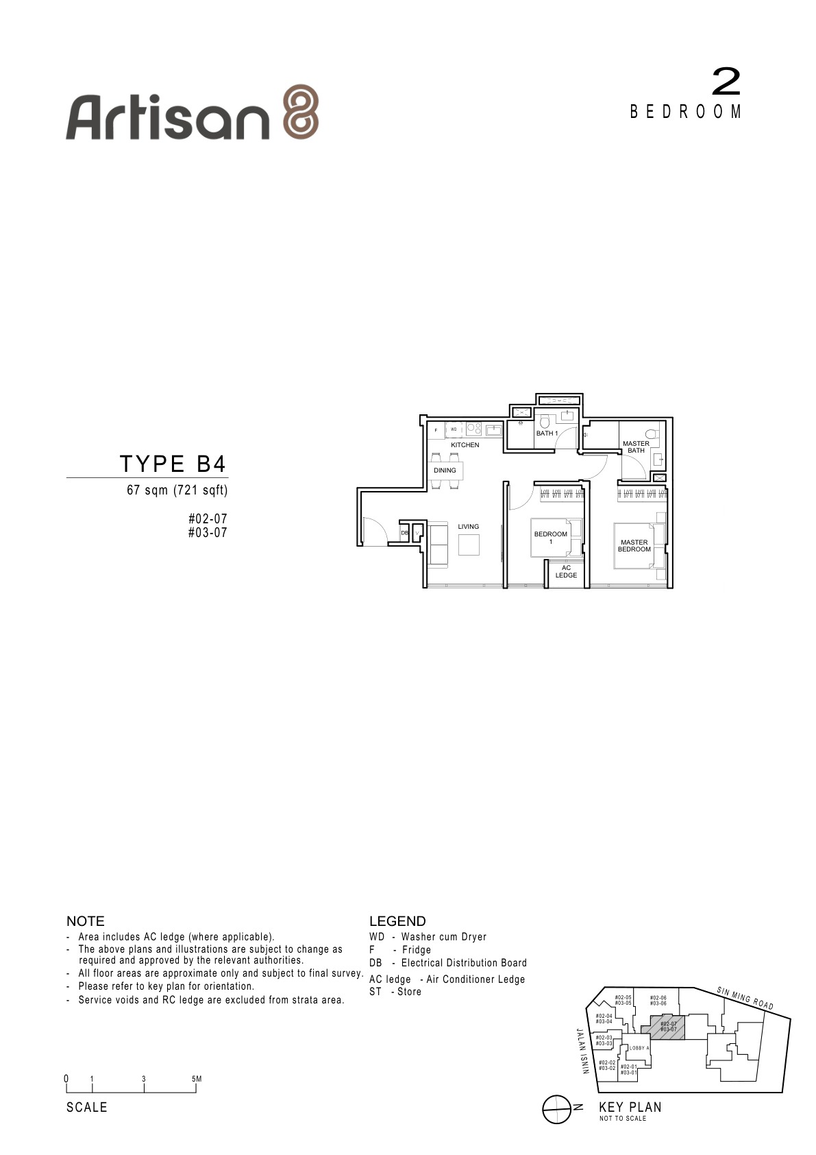 Artisan 8 2 Bedroom Type B3 floor plan