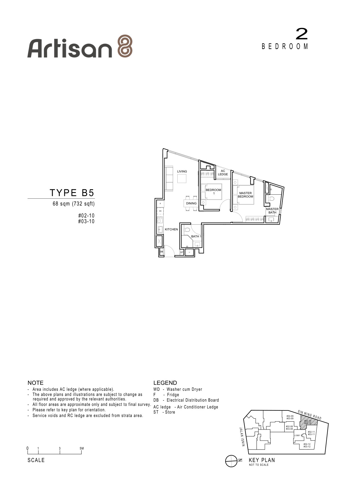 Artisan 8 3 Bedroom Type C1 floor plan