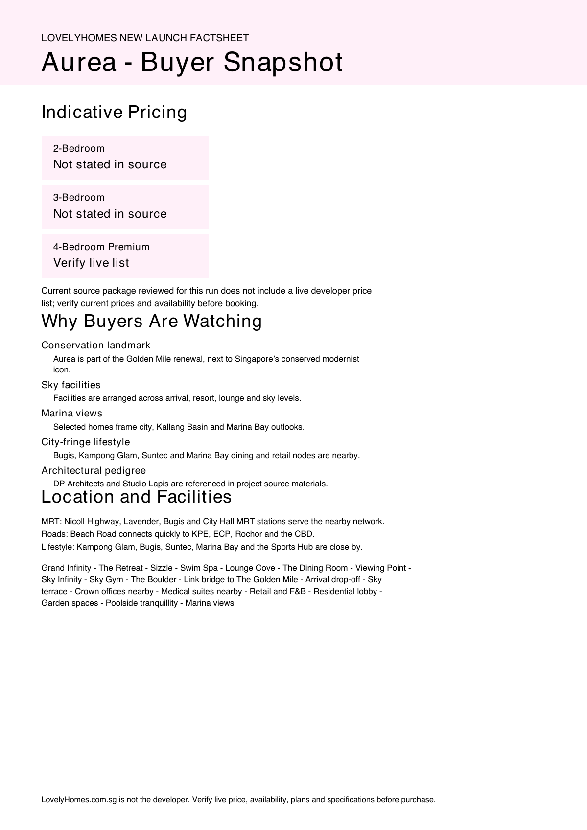 Aurea factsheet page 2