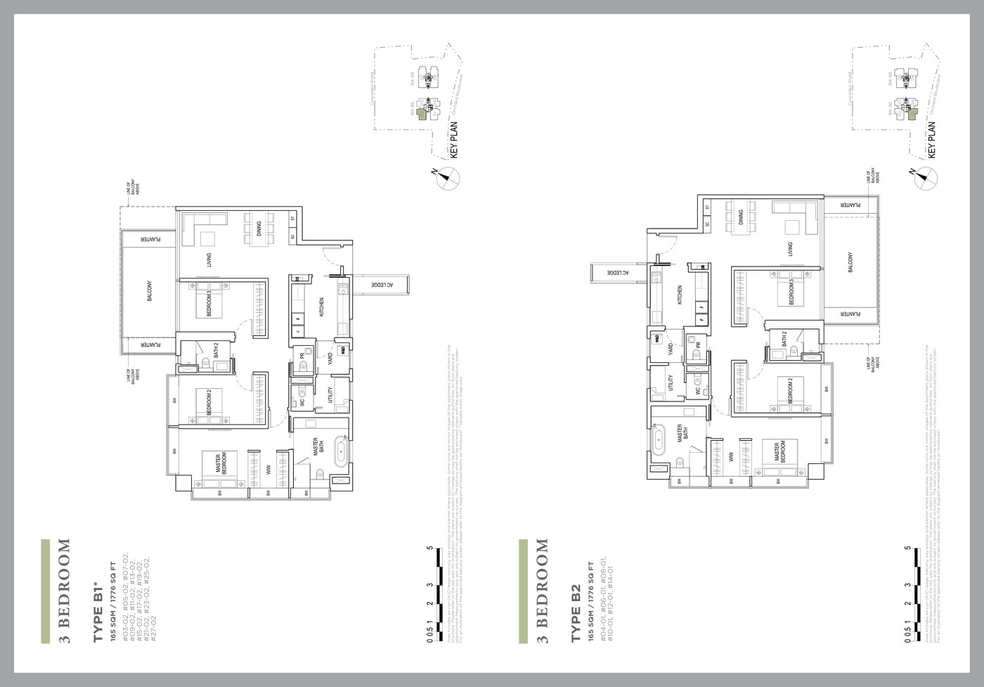Boulevard 88 3 Bedroom floor plan
