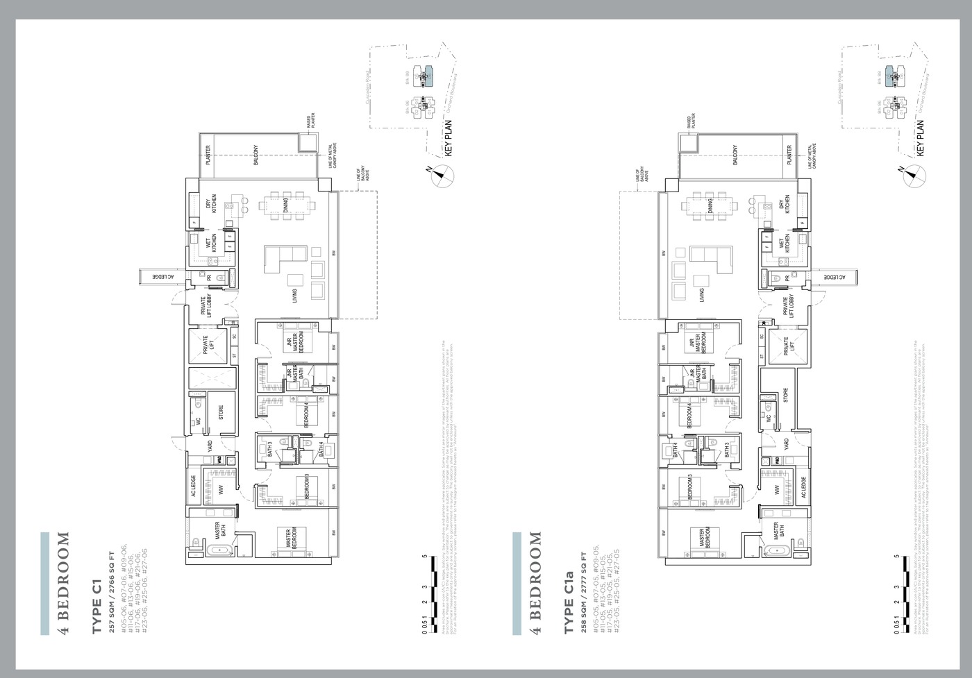 Boulevard 88 4 Bedroom floor plan