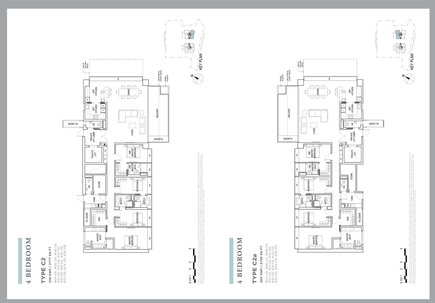 Boulevard 88 4 Bedroom / Penthouse plan reference floor plan