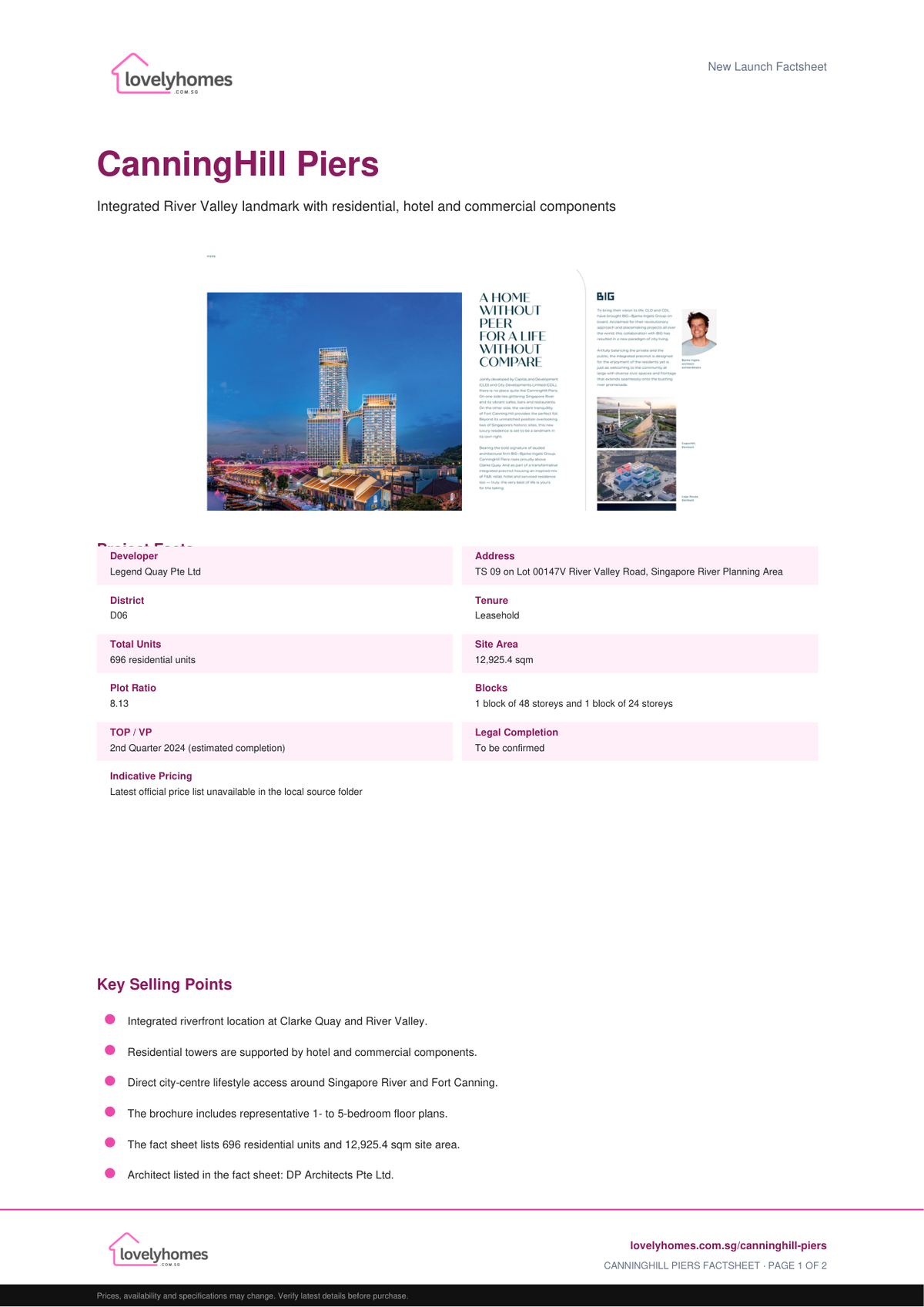 CanningHill Piers factsheet page 1 preview