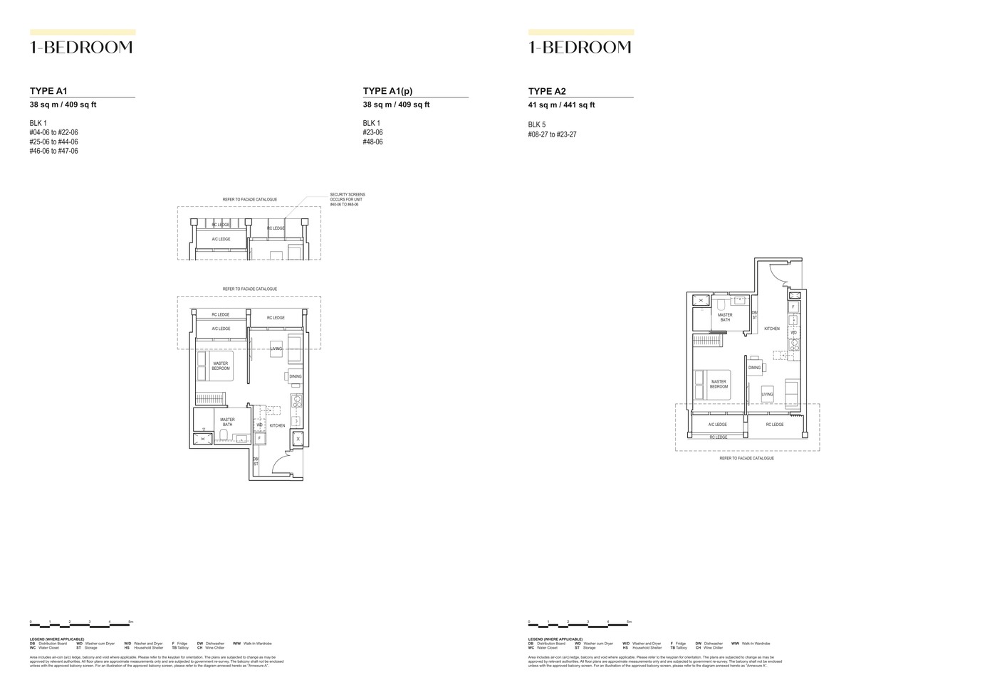 CanningHill Piers 1 Bedroom Type A1 floor plan