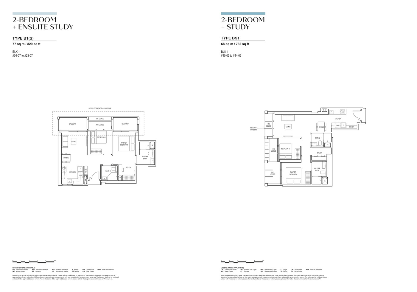CanningHill Piers 2 Bedroom + Study Type BS1 floor plan