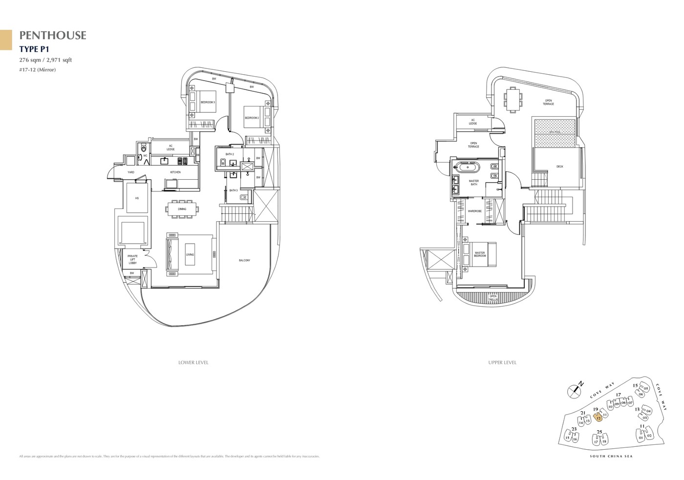 Cape Royale 4 Bedroom Type B1 floor plan