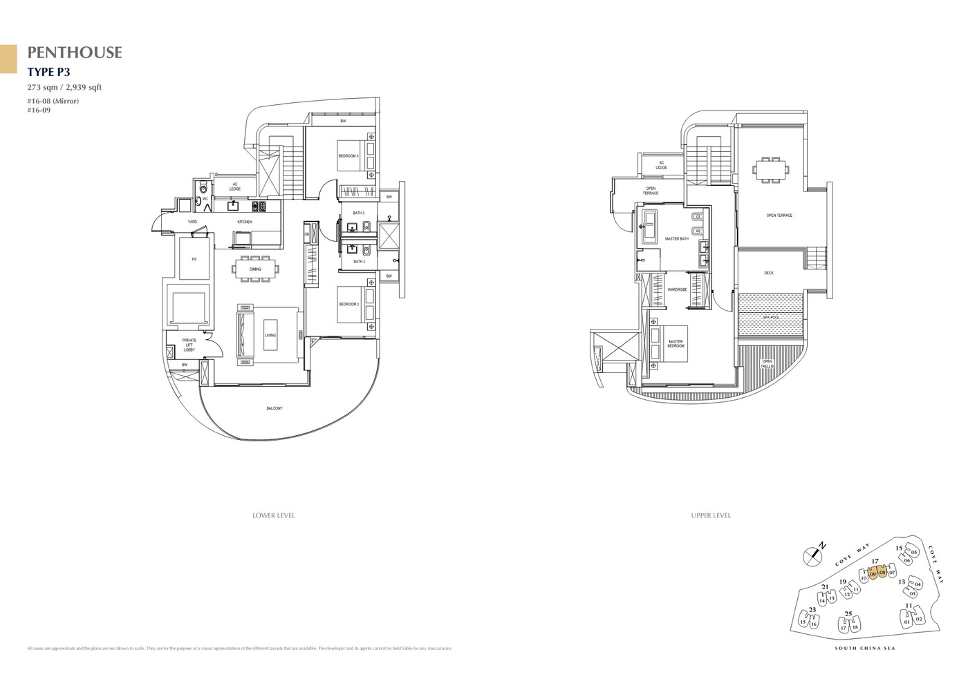 Cape Royale Penthouse Upper floor plan