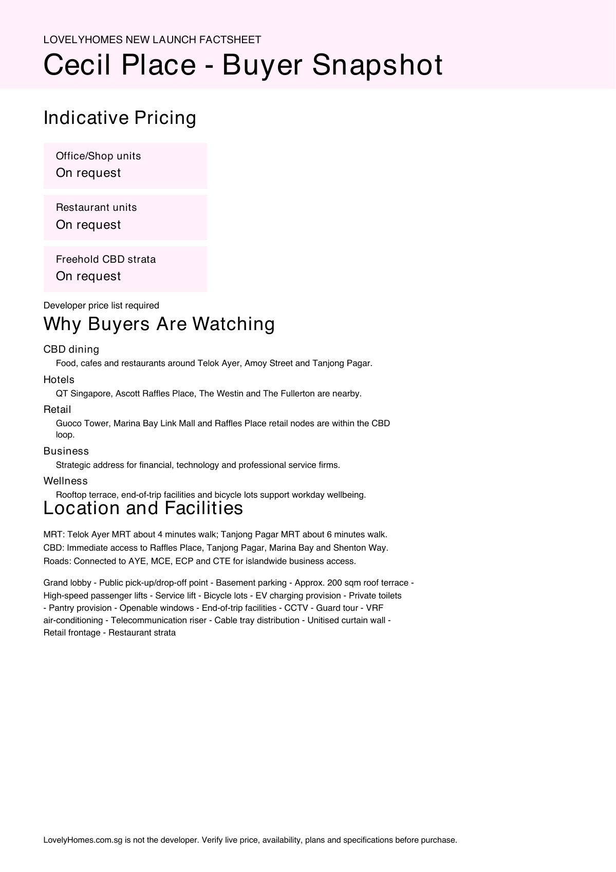 Cecil Place factsheet page 2