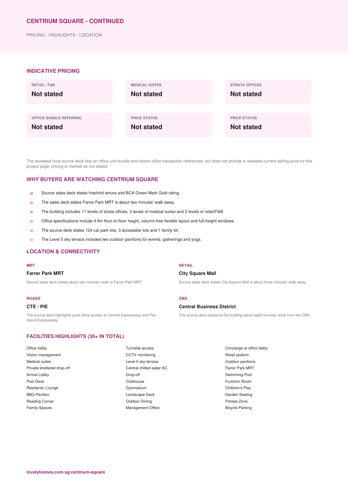 Centrium Square factsheet page 2