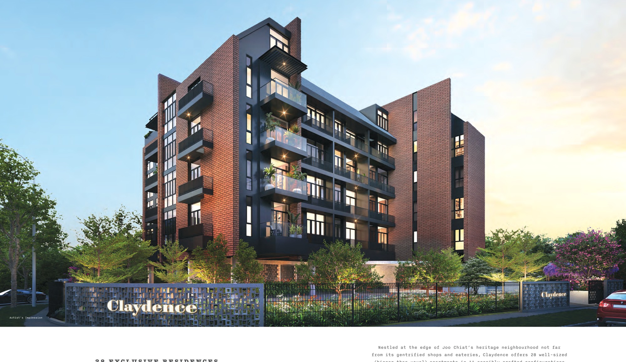 Claydence exterior artist impression