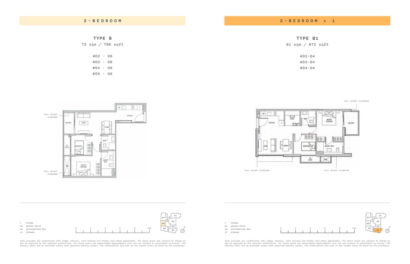 Claydence 1 Bedroom Type A floor plan