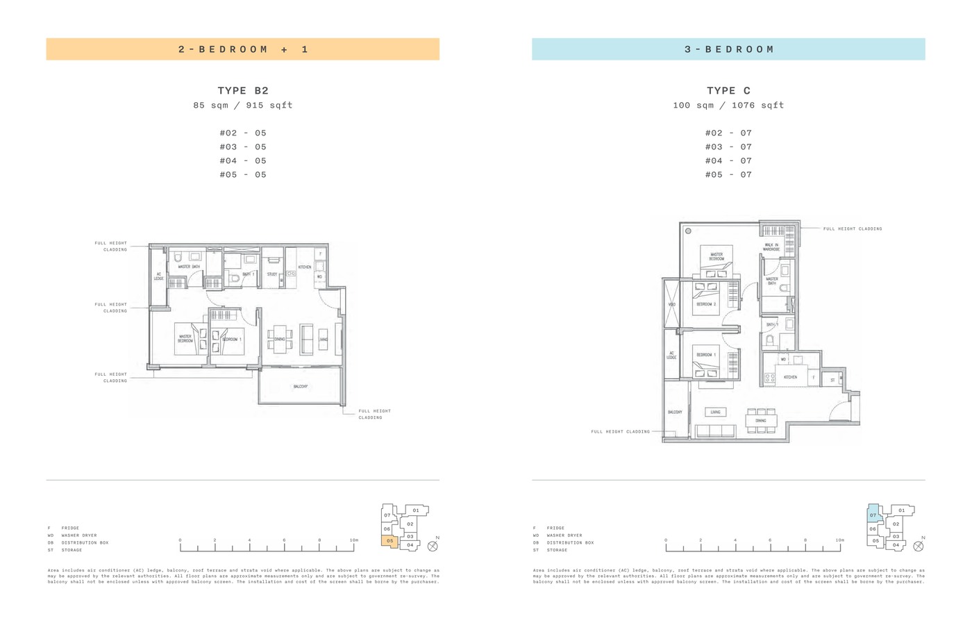 Claydence 2 Bedroom Type B floor plan