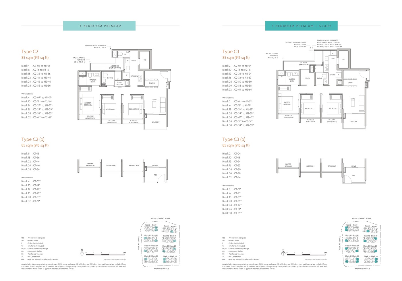 Coastal Cabana 3 Bedroom Premium floor plan