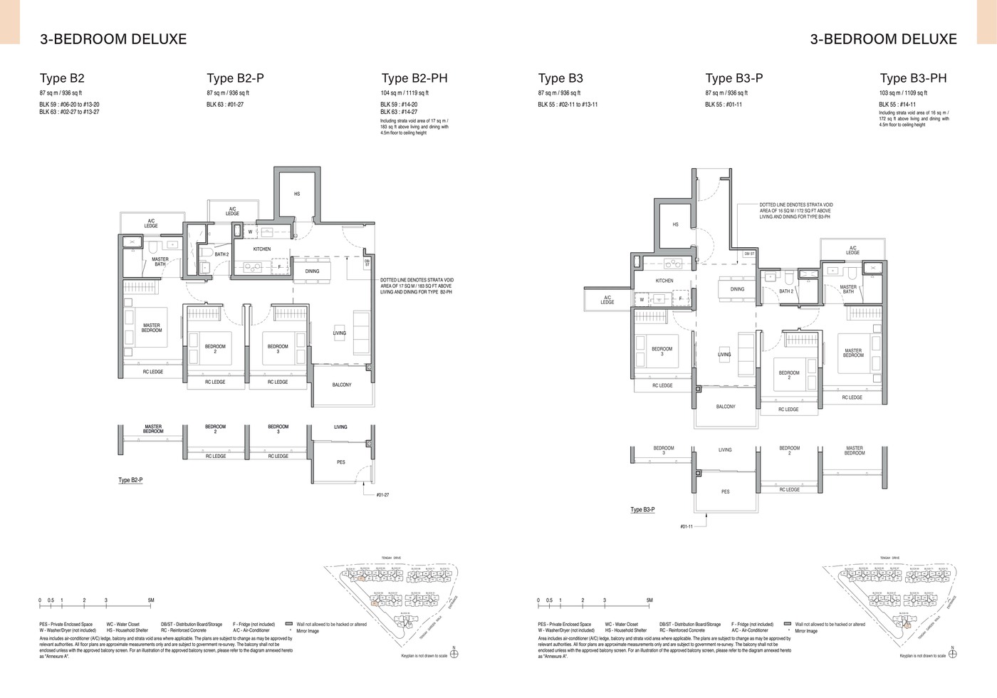 Copen Grand 3 Bedroom Deluxe floor plan