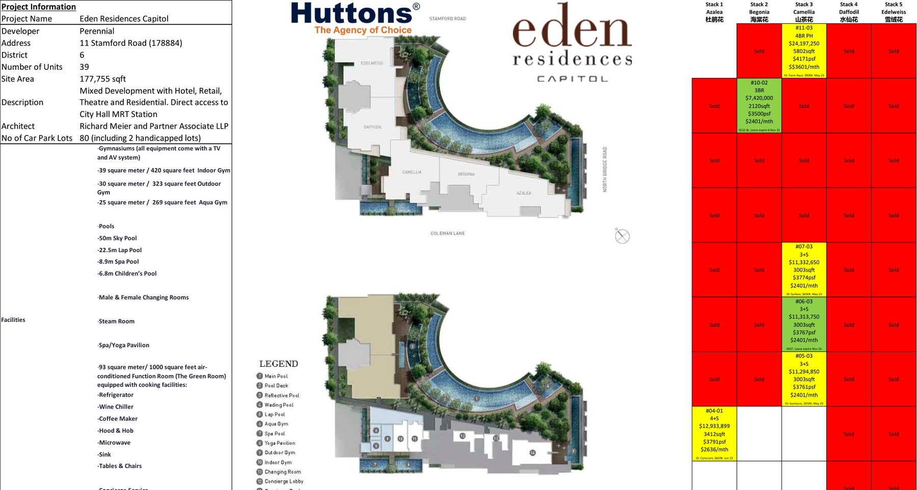 EDEN Residences @ CAPITOL elevation and stack chart
