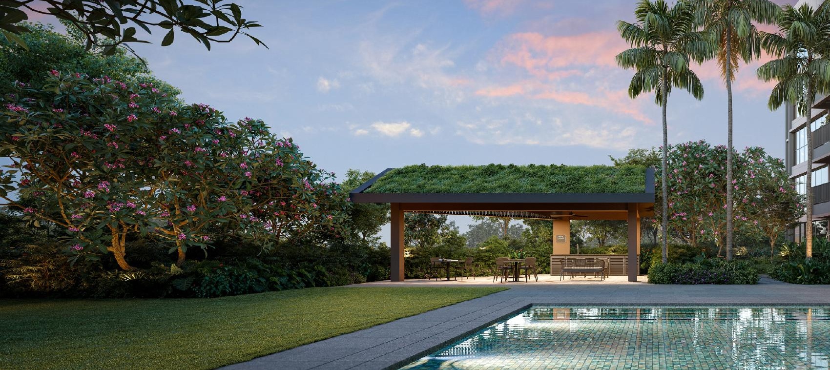 Faber Residence courtyard artist impression