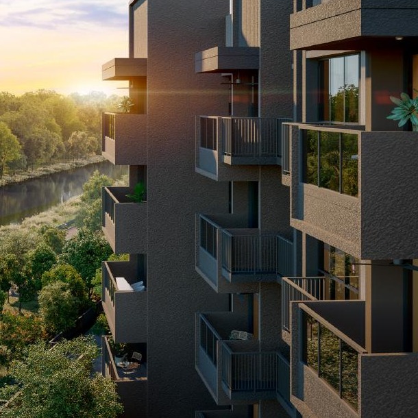 Faber Residence river-facing development artist impression