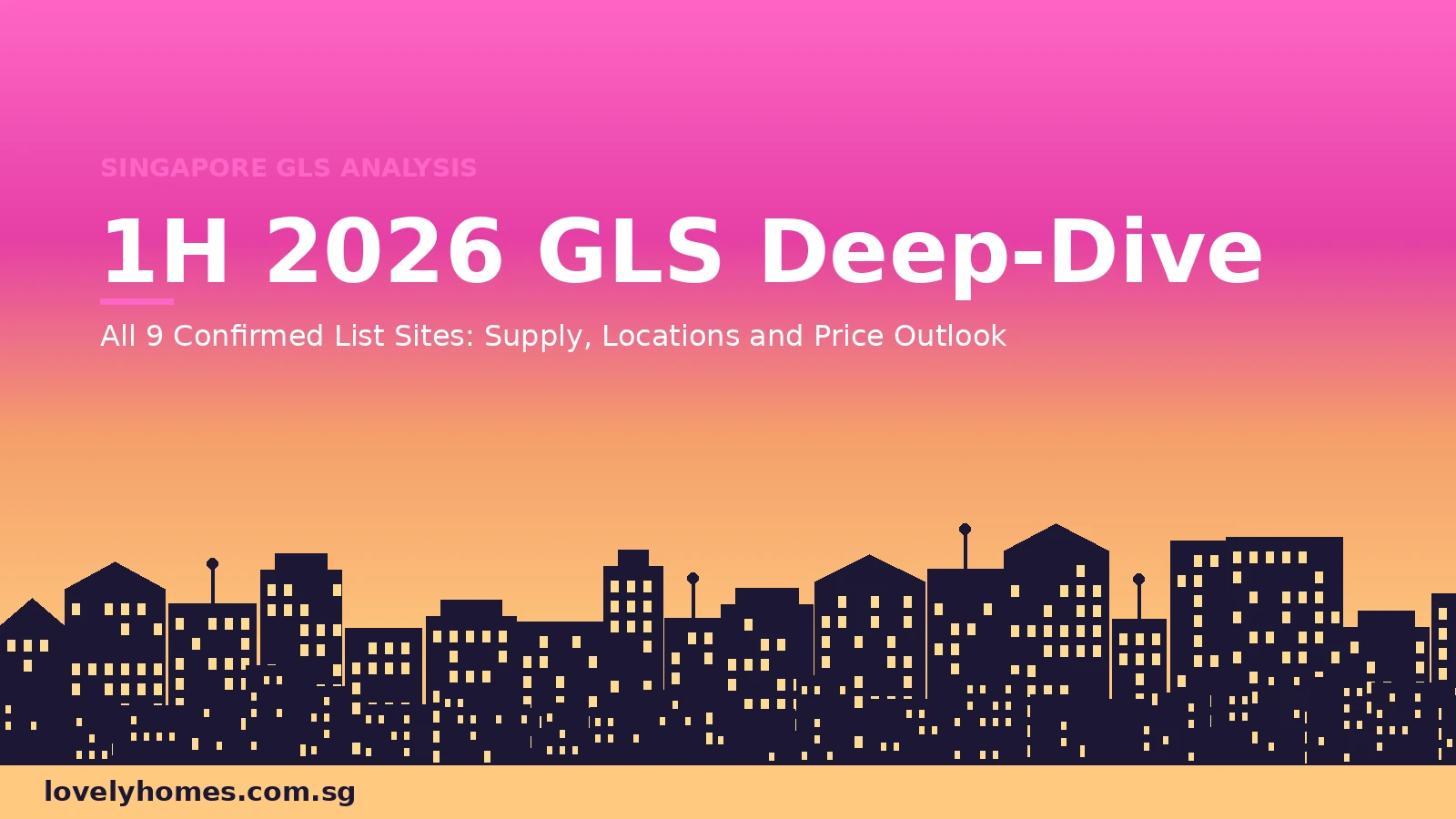URA 1H 2026 GLS programme analysis — all 9 confirmed list sites Singapore
