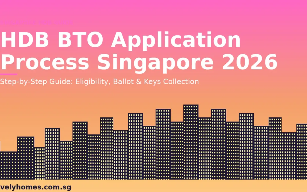 HDB BTO Application Process Singapore 2026: Step-by-Step Guide from Eligibility to Keys