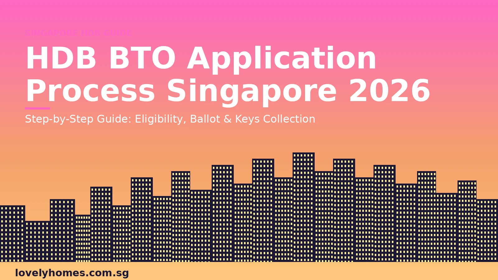 HDB BTO application process Singapore 2026 step by step guide hero