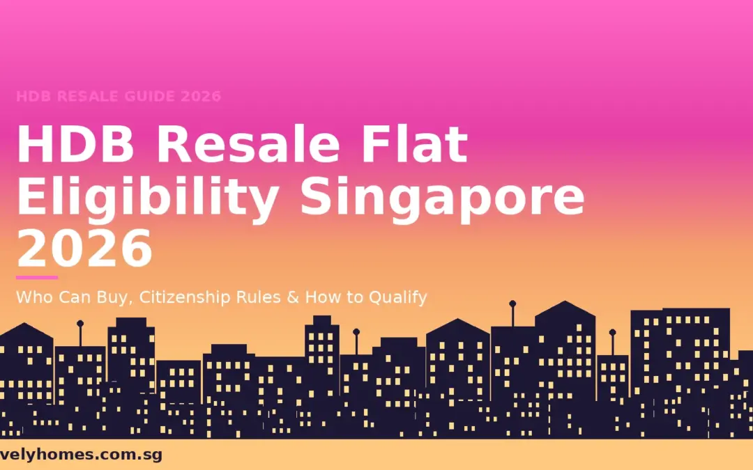 HDB Resale Flat Eligibility Singapore 2026: Who Can Buy, Citizenship Rules and How to Qualify