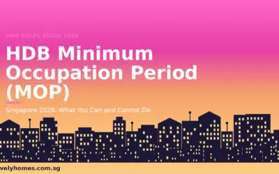 HDB Minimum Occupation Period (MOP) Singapore 2026: Standard, Plus and Prime Rules Explained