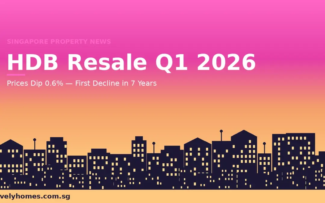 HDB Resale Market Q1 2026: Prices Fall 0.6% in First Decline Since 2019