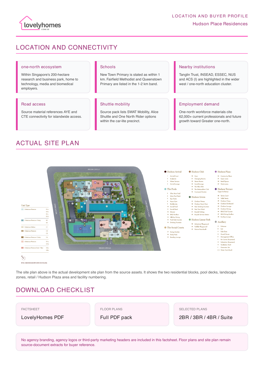 Hudson Place Residences LovelyHomes factsheet preview page 2
