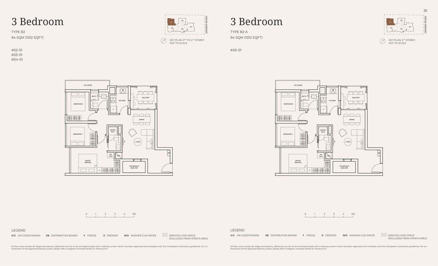 Jansen House 3 Bedroom Type B2 floor plan