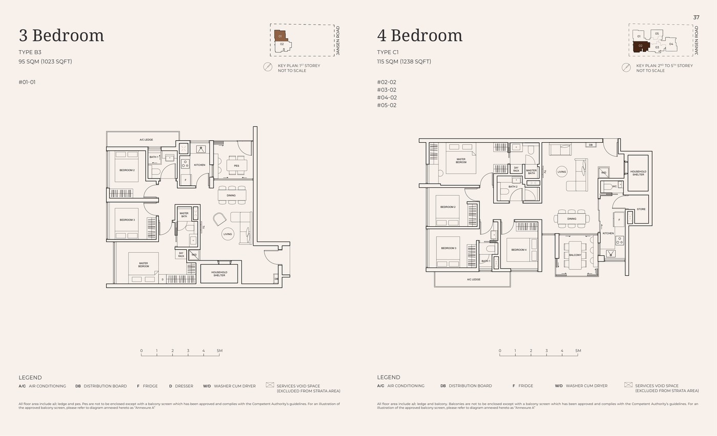 Jansen House 4 Bedroom Type C1 floor plan